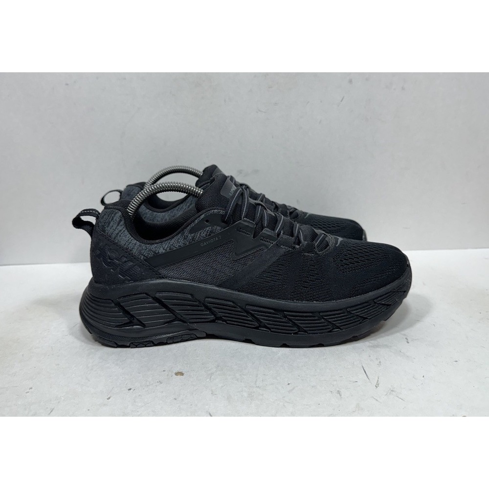 Hoka One One Gaviota 2 Mens Size 9 Black Dark Shadow Running Shoes Sneakers